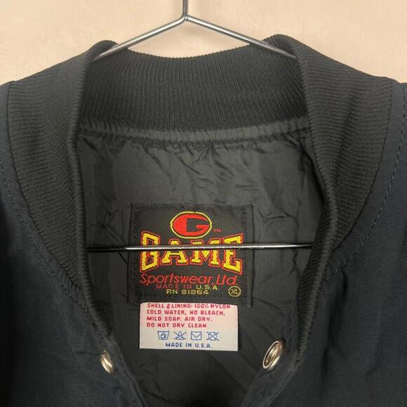 Vintage Fox Sports NFL Jacket XL Made in USA Game Sportswear LTD Blue Yellow - Picture 3 of 7